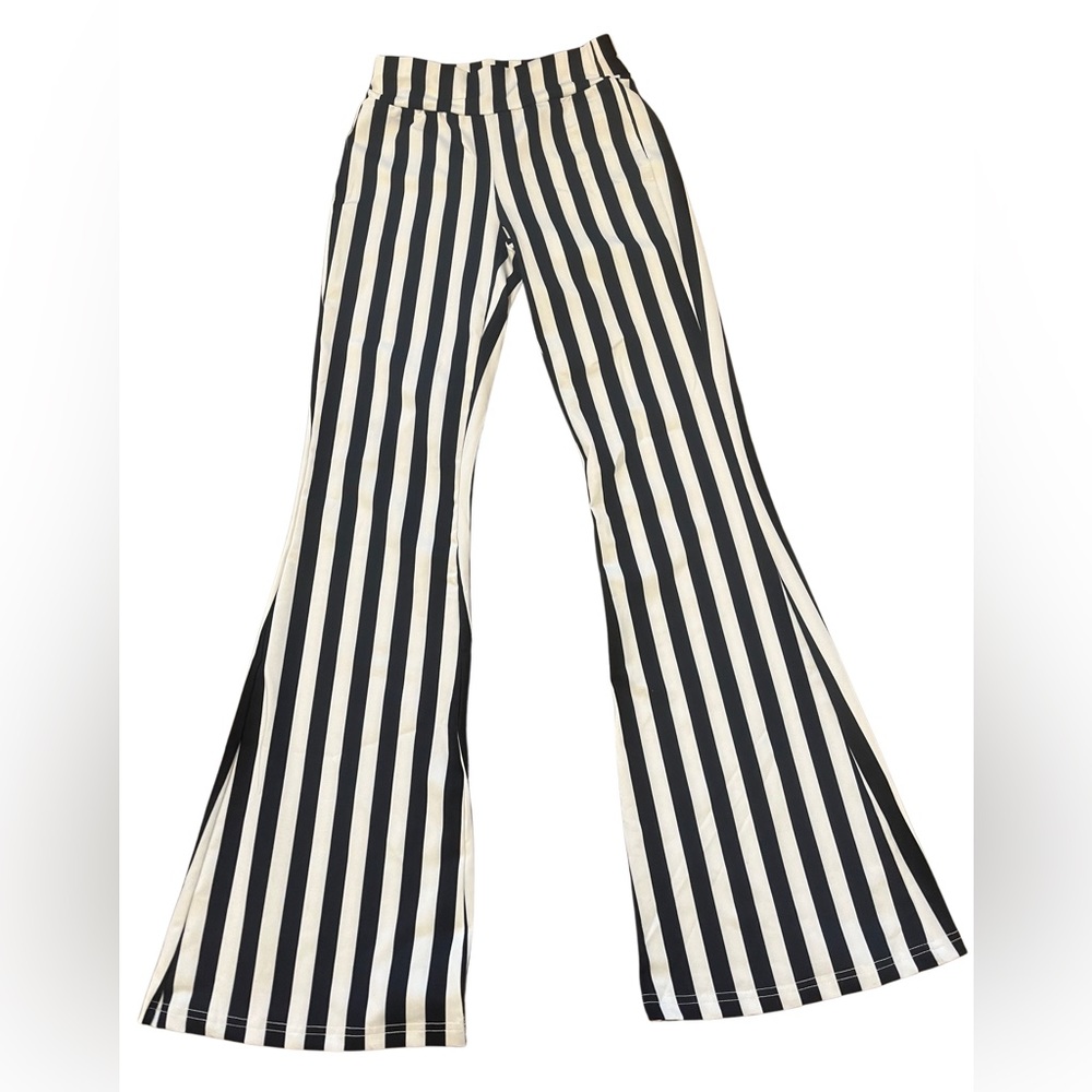 Striped flare pants